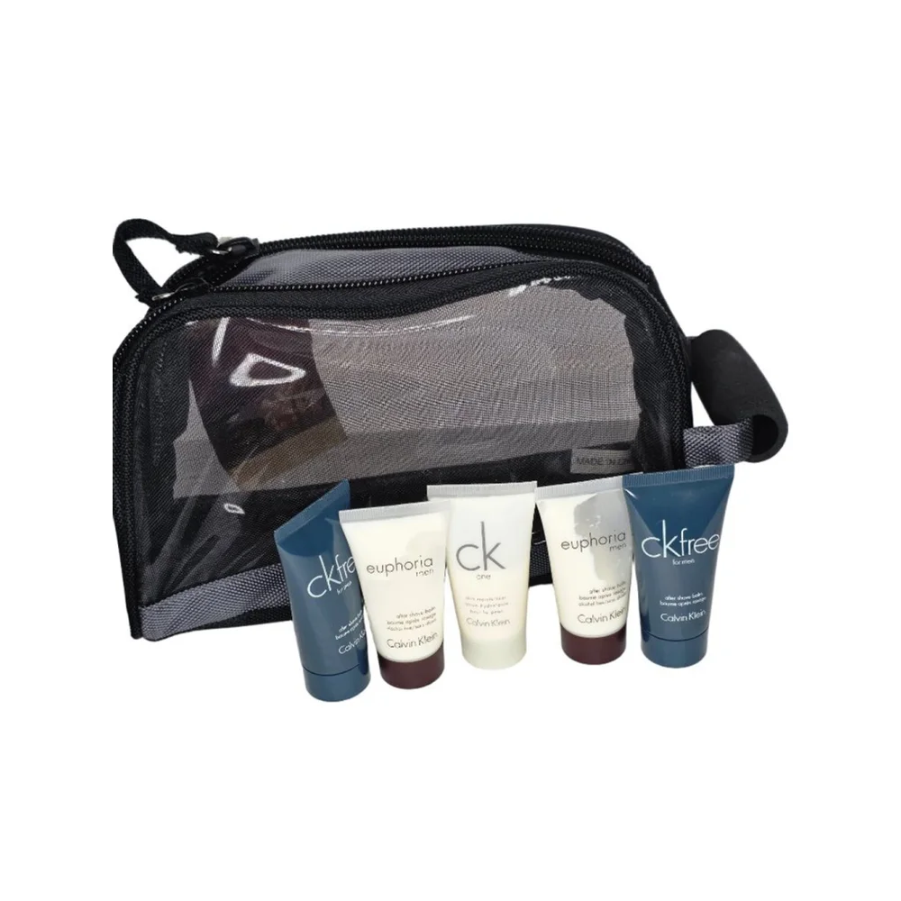 Men's Calvin Klein Black Gray Toiletry Bag One Size